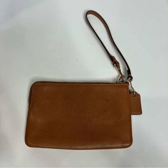 Coach corner zip wristlet caramel small - Picture 3 of 7